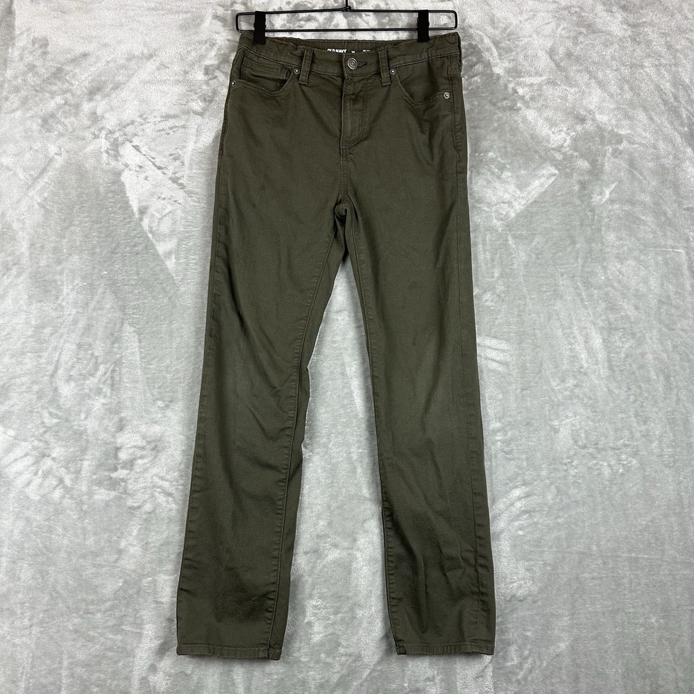 Old Navy Pants Boys 14 Green Wash Slim
